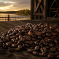 River Bloom coffee beans and ground coffee from Barrel & Bloom Coffee